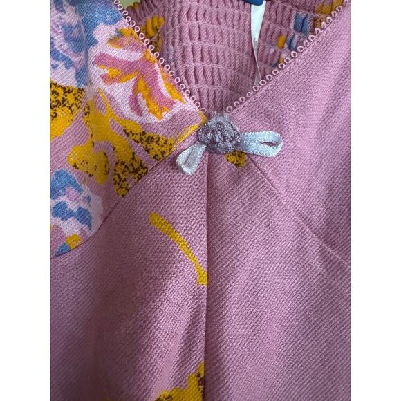 NWT Free People Adella Floral Mini Dress Pink Rose M Boho Cottagecore $128 - Picture 11 of 11